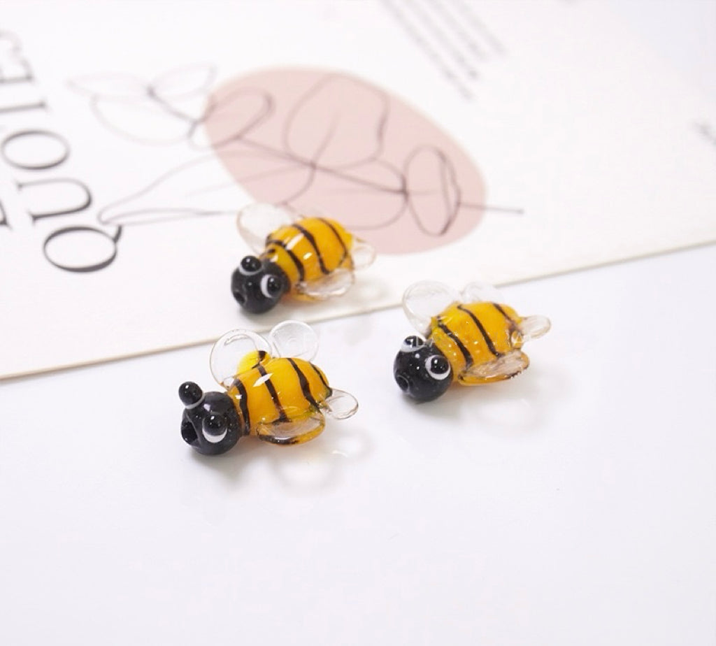 Cute Animal Friends Bead Set - Adorable Handmade Glass Frogs, Ducks, Penguins & More!