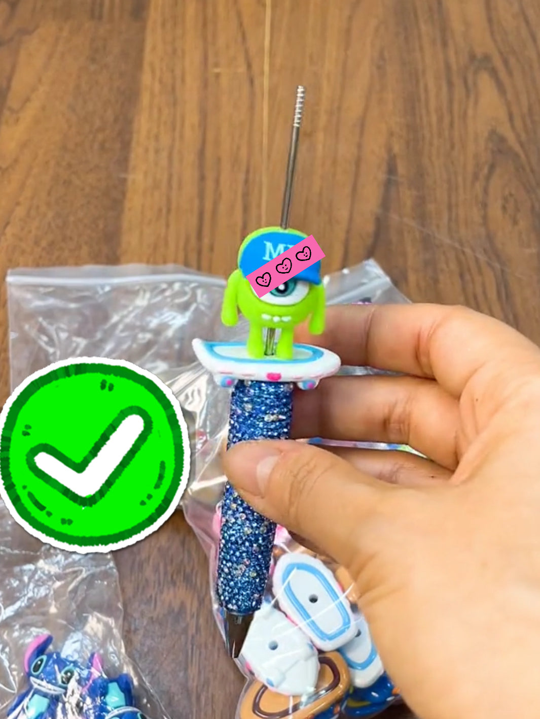 Skateboard Themed Spacer Beads - Rich Color Hand-Painted Mix for DIY