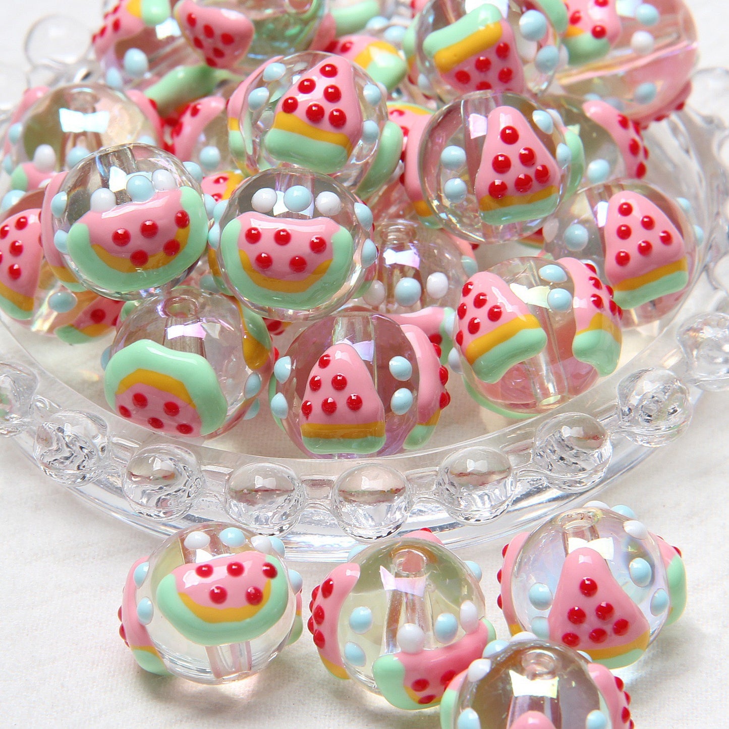 2025 New Cartoon Style Beads, Unique Hand-Painted Resin Charms for DIY Collection