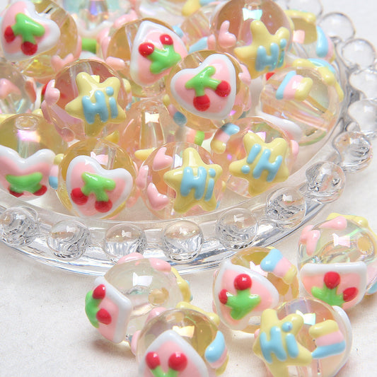 2025 New Cartoon Style Beads, Unique Hand-Painted Resin Charms for DIY Collection