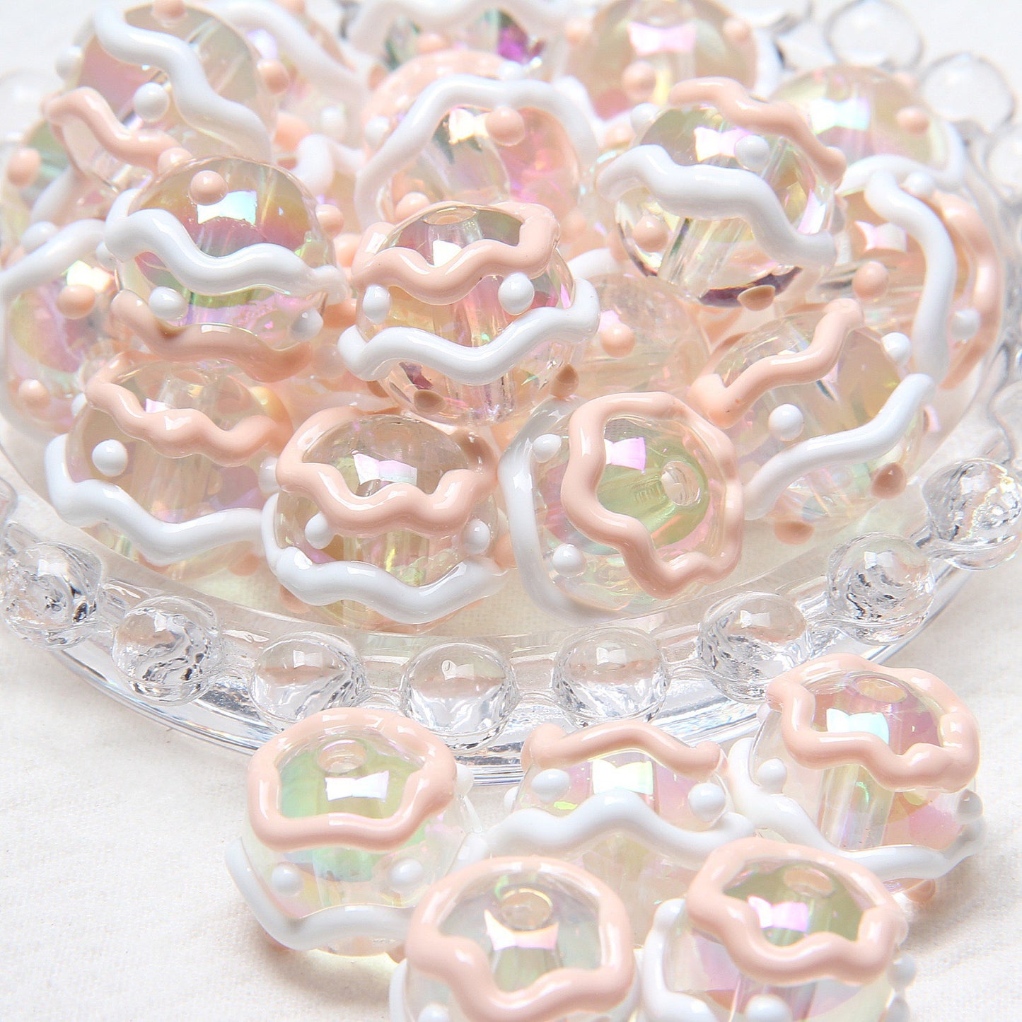 2025 New Cartoon Style Beads, Unique Hand-Painted Resin Charms for DIY Collection