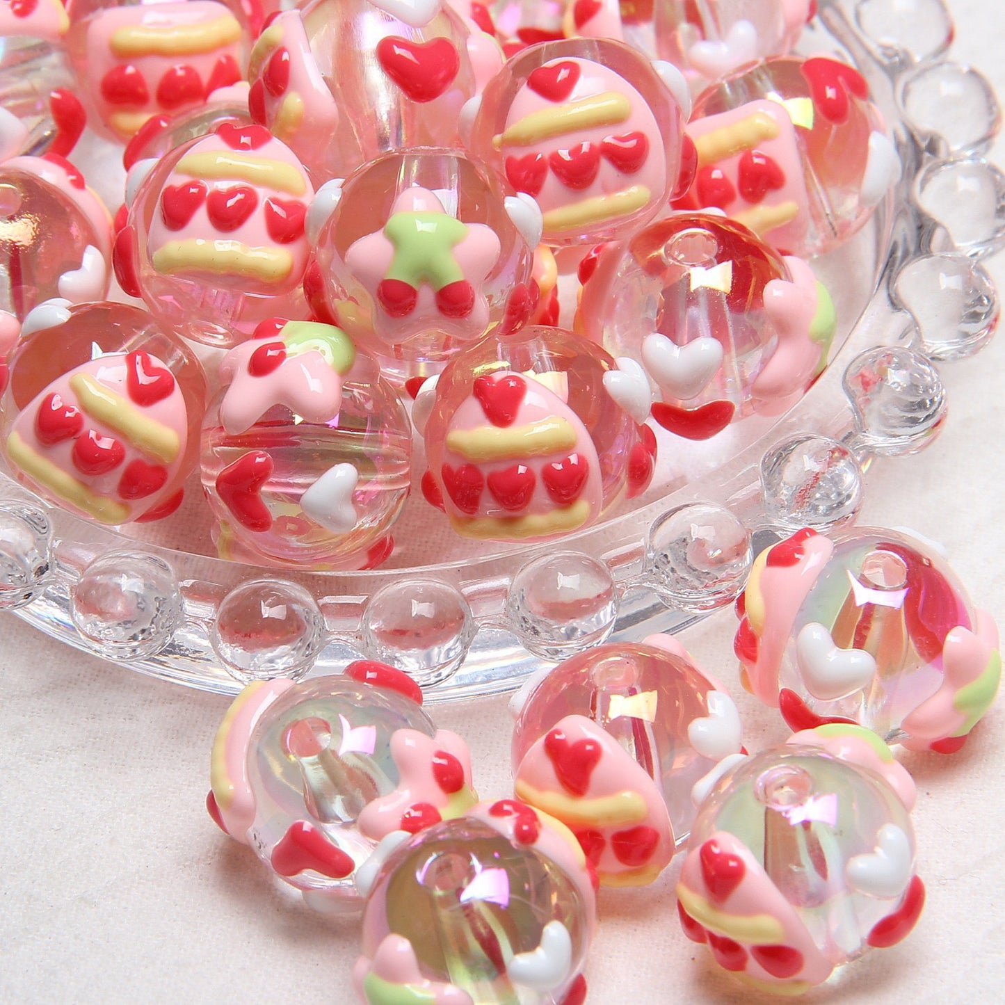 2025 New Cartoon Style Beads, Unique Hand-Painted Resin Charms for DIY Collection