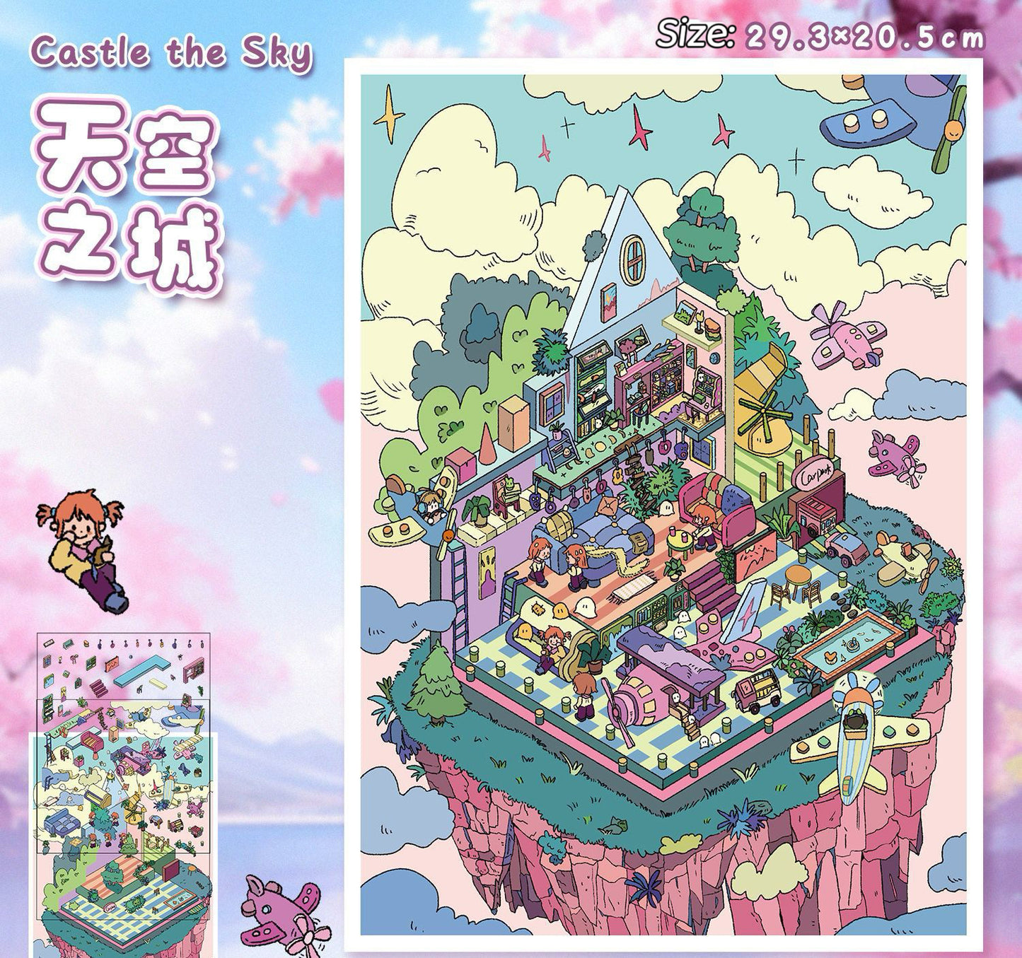 Magic Miniature Diorama Sticker - Build Your Own 3D Tiny World for Relaxation