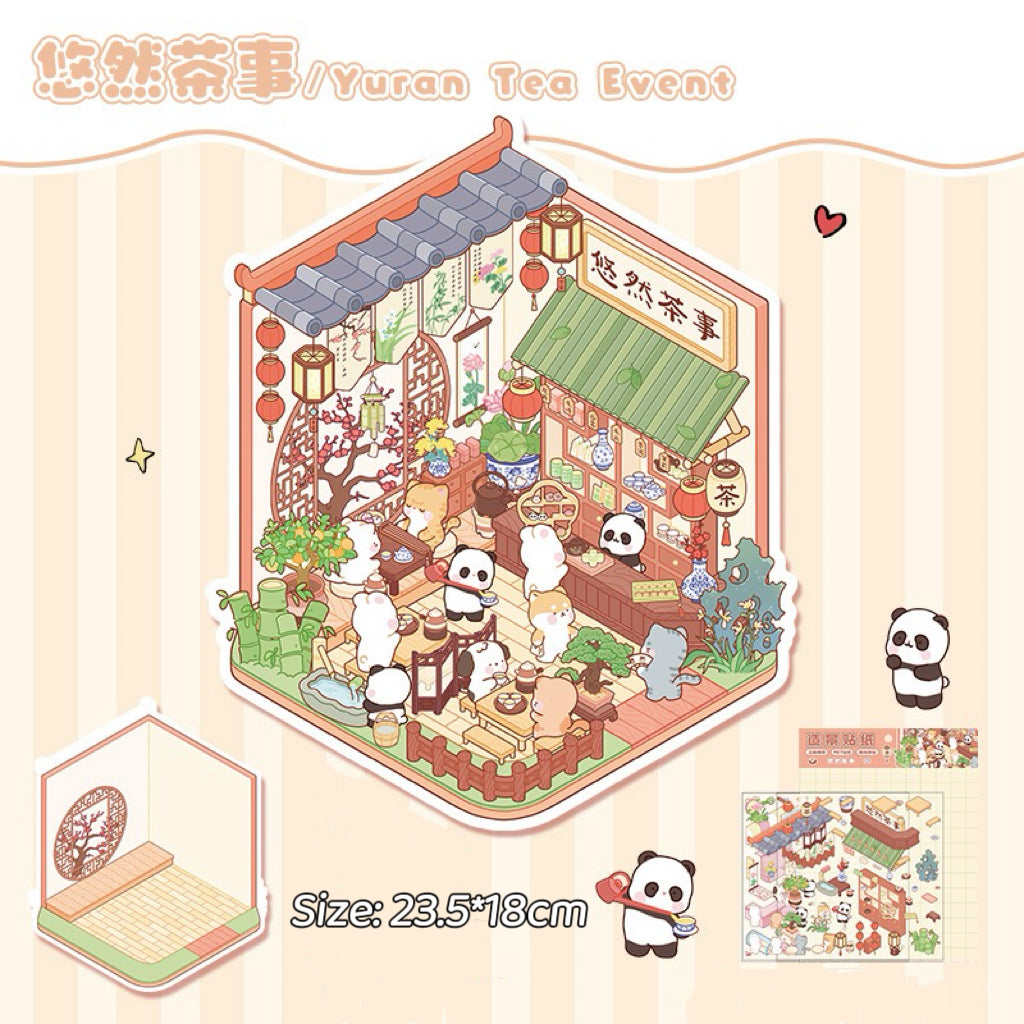 3D Scene Stickers - Miniature House Scene, Stress Relief Toy