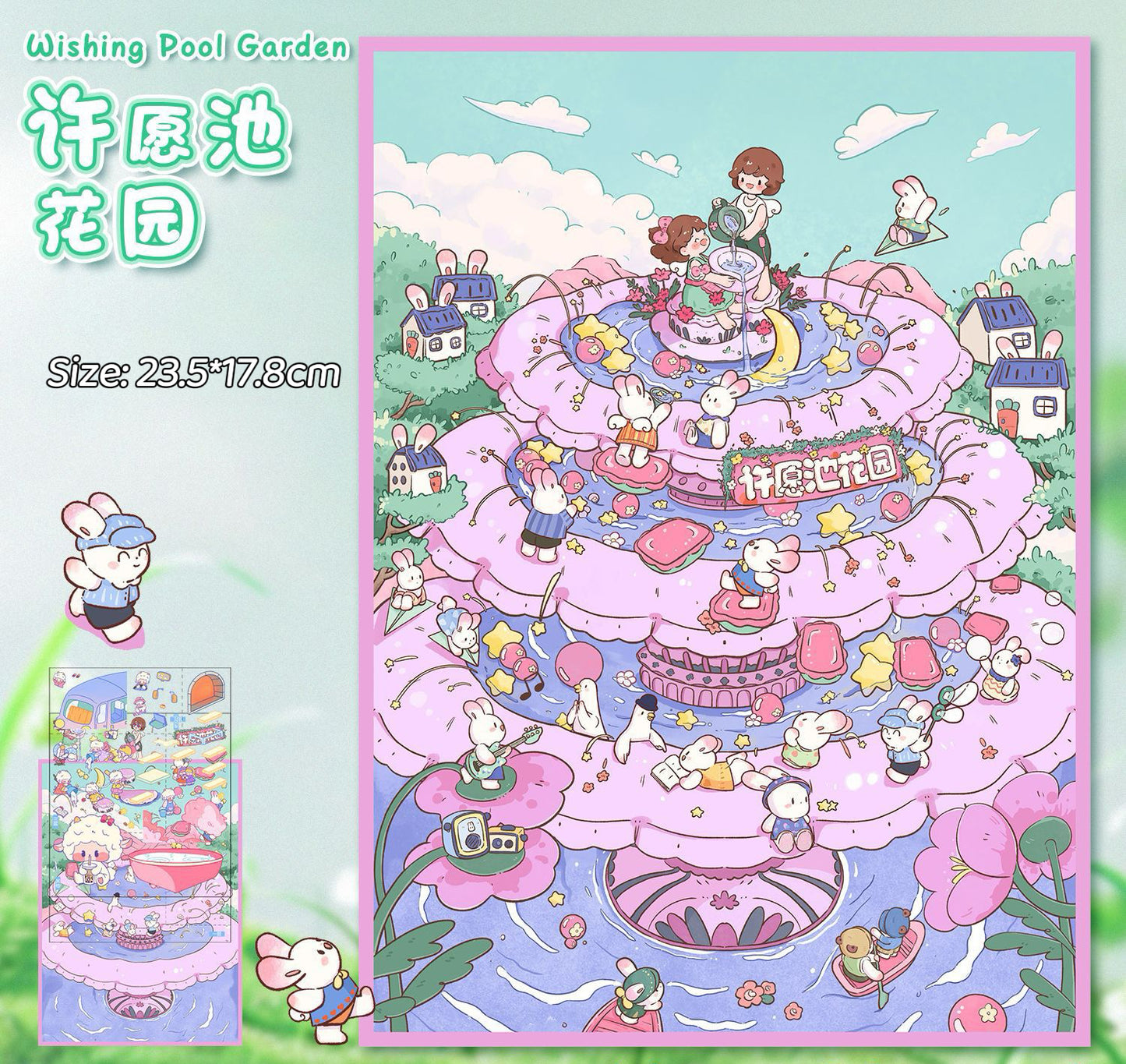 3D Scene Stickers - Miniature House Scene, Stress Relief Toy