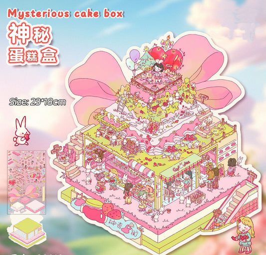 3D Scene Stickers - Miniature House Scene, Stress Relief Toy