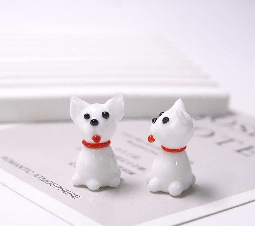 Cute Animal Friends Bead Set - Adorable Handmade Glass Frogs, Ducks, Penguins & More!