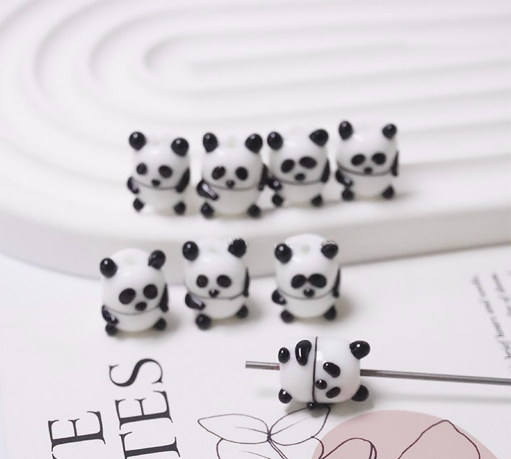 Cute Animal Friends Bead Set - Adorable Handmade Glass Frogs, Ducks, Penguins & More!