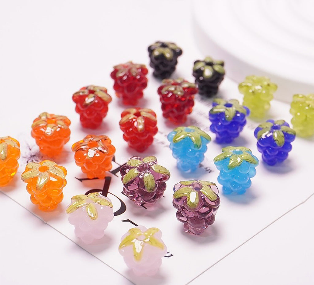 Plump Grape Glass Beads - Fine Artisan Glass with Custom Orders Welcome