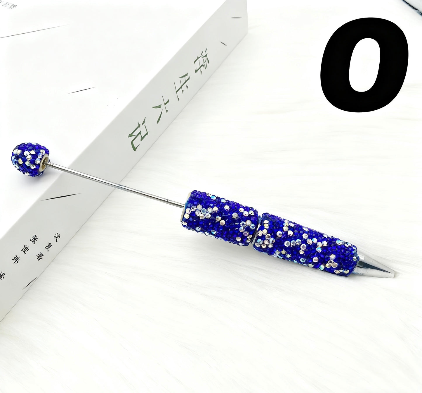 DIY Rhinestone Sparkle Pen with Charms - Twist-Action 1.0mm Ballpoint Pen
