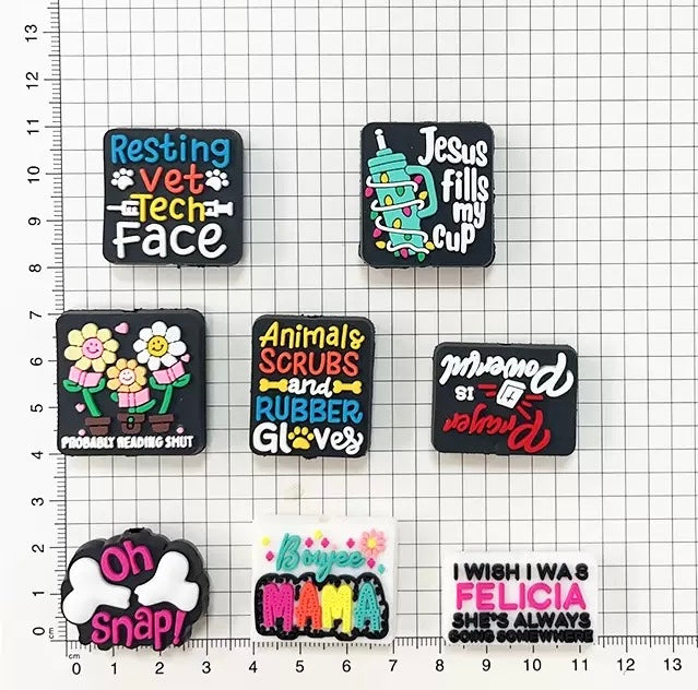 Focal Beads 500+ Designs for Pen Decor Soft Rubber Charms with Custom Options