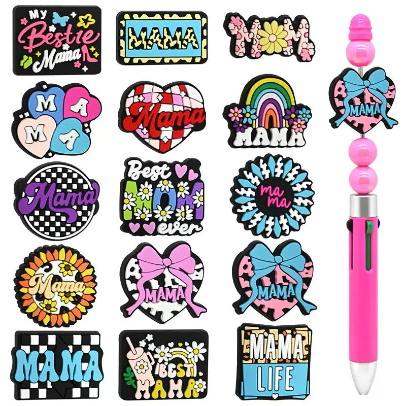 Focal Beads 500+ Designs for Pen Decor Soft Rubber Charms with Custom Options