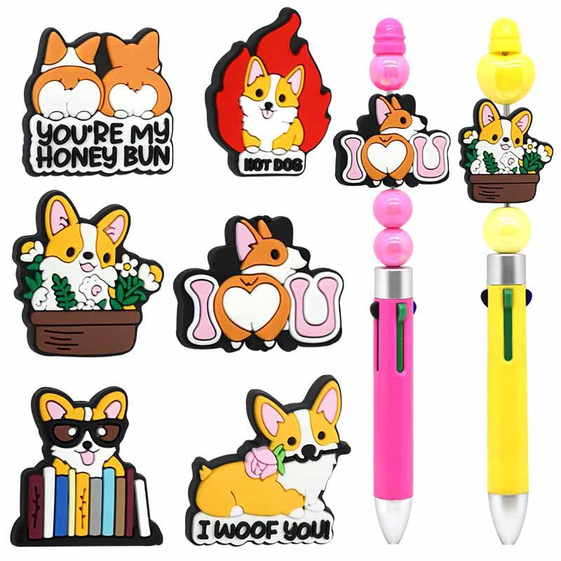 Focal Beads 500+ Designs for Pen Decor Soft Rubber Charms with Custom Options