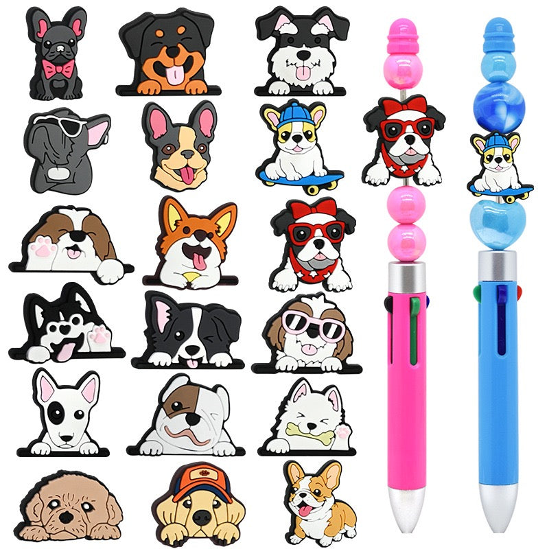 Focal Beads 500+ Designs for Pen Decor Soft Rubber Charms with Custom Options