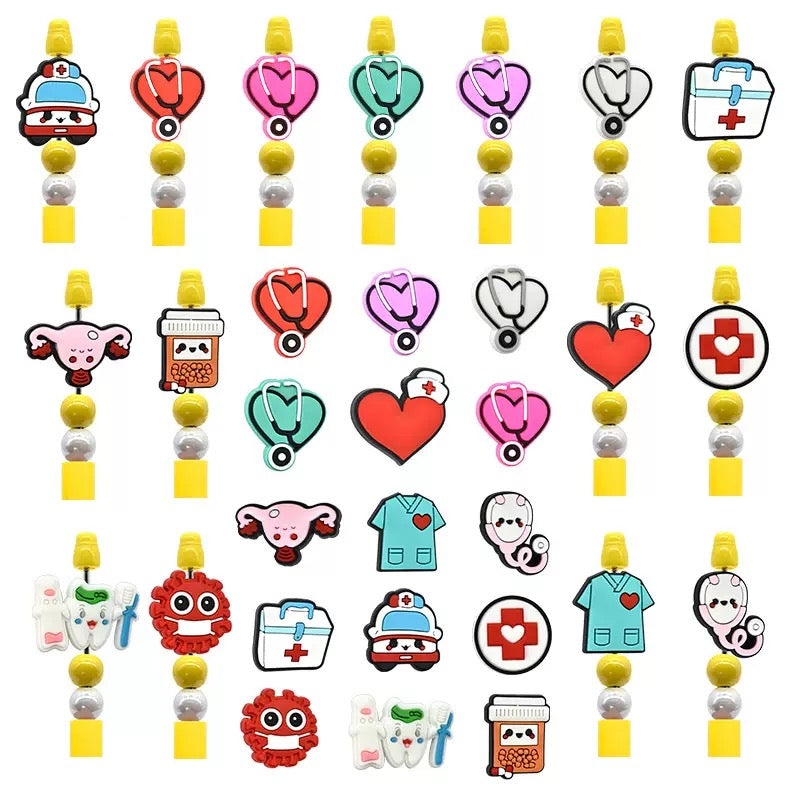 Focal Beads 500+ Designs for Pen Decor Soft Rubber Charms with Custom Options