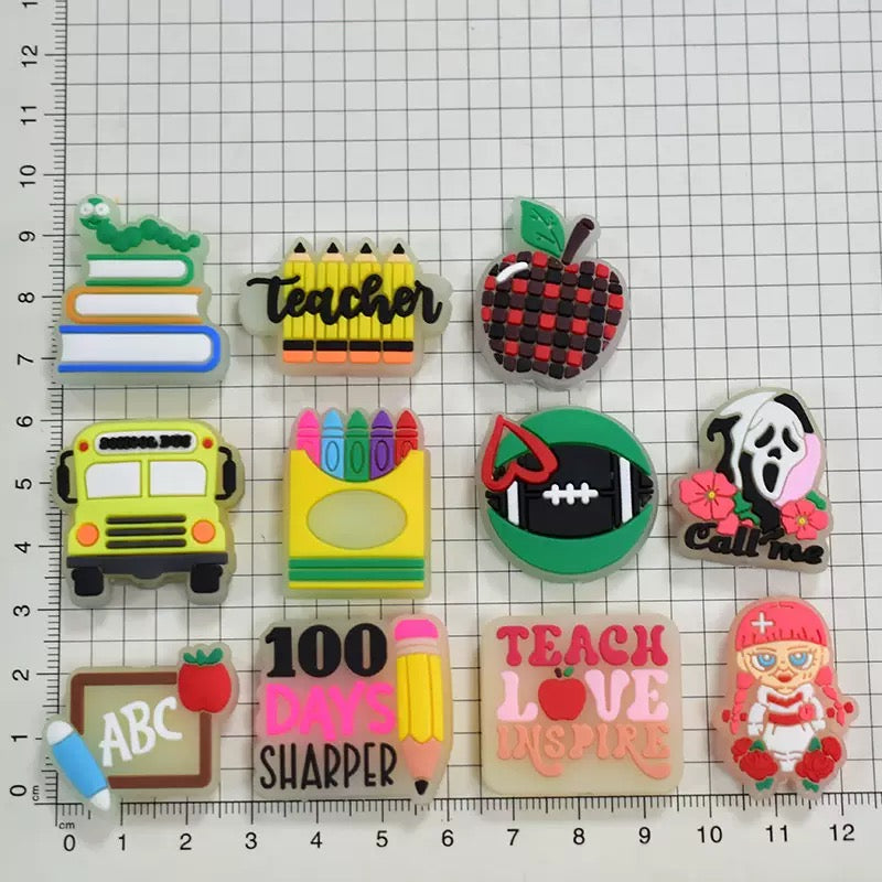 Focal Beads 500+ Designs for Pen Decor Soft Rubber Charms with Custom Options