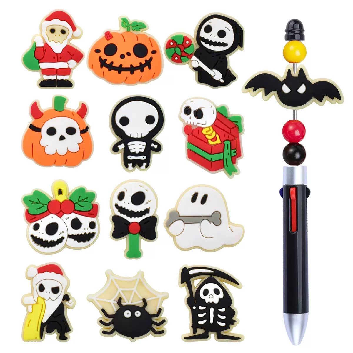 Focal Beads 500+ Designs for Pen Decor Soft Rubber Charms with Custom Options