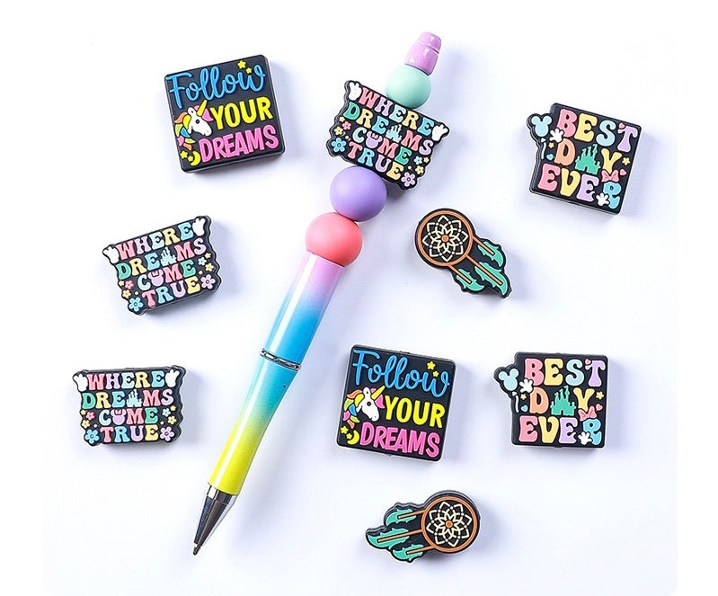 Focal Beads 500+ Designs for Pen Decor Soft Rubber Charms with Custom Options
