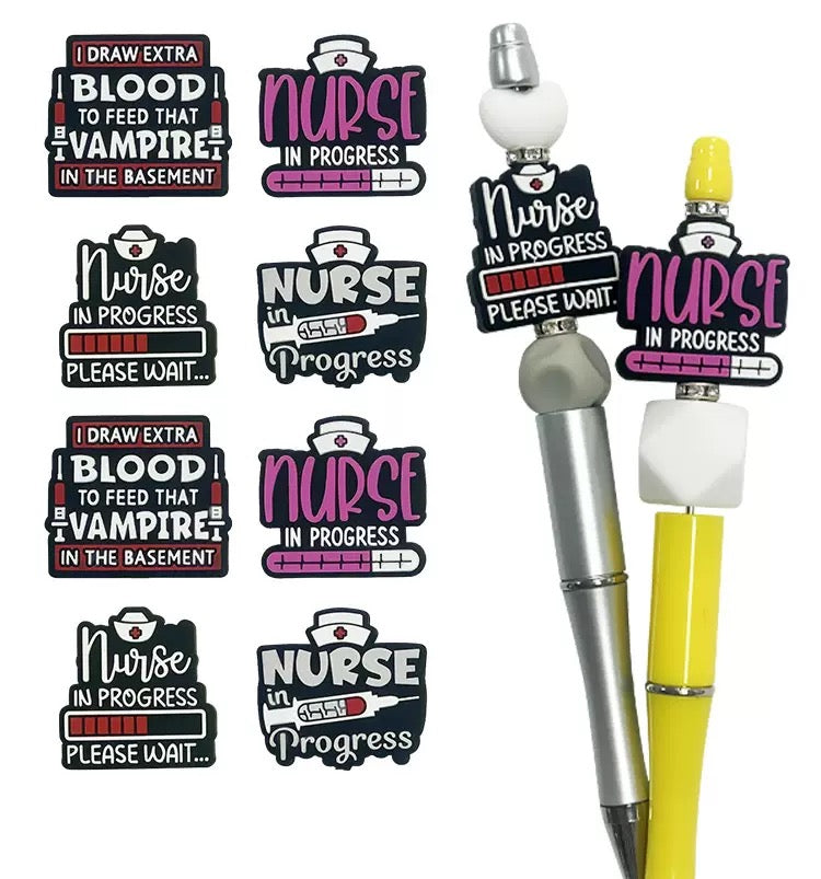 Focal Beads 500+ Designs for Pen Decor Soft Rubber Charms with Custom Options