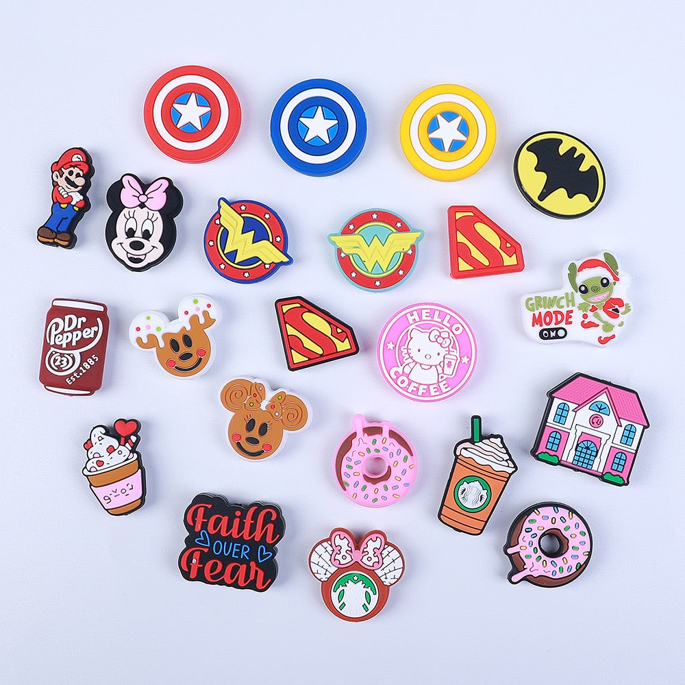 NEW Focal Beads Collection - Trendy Soft Silicone Charms for DIY Pen Making with Custom Options